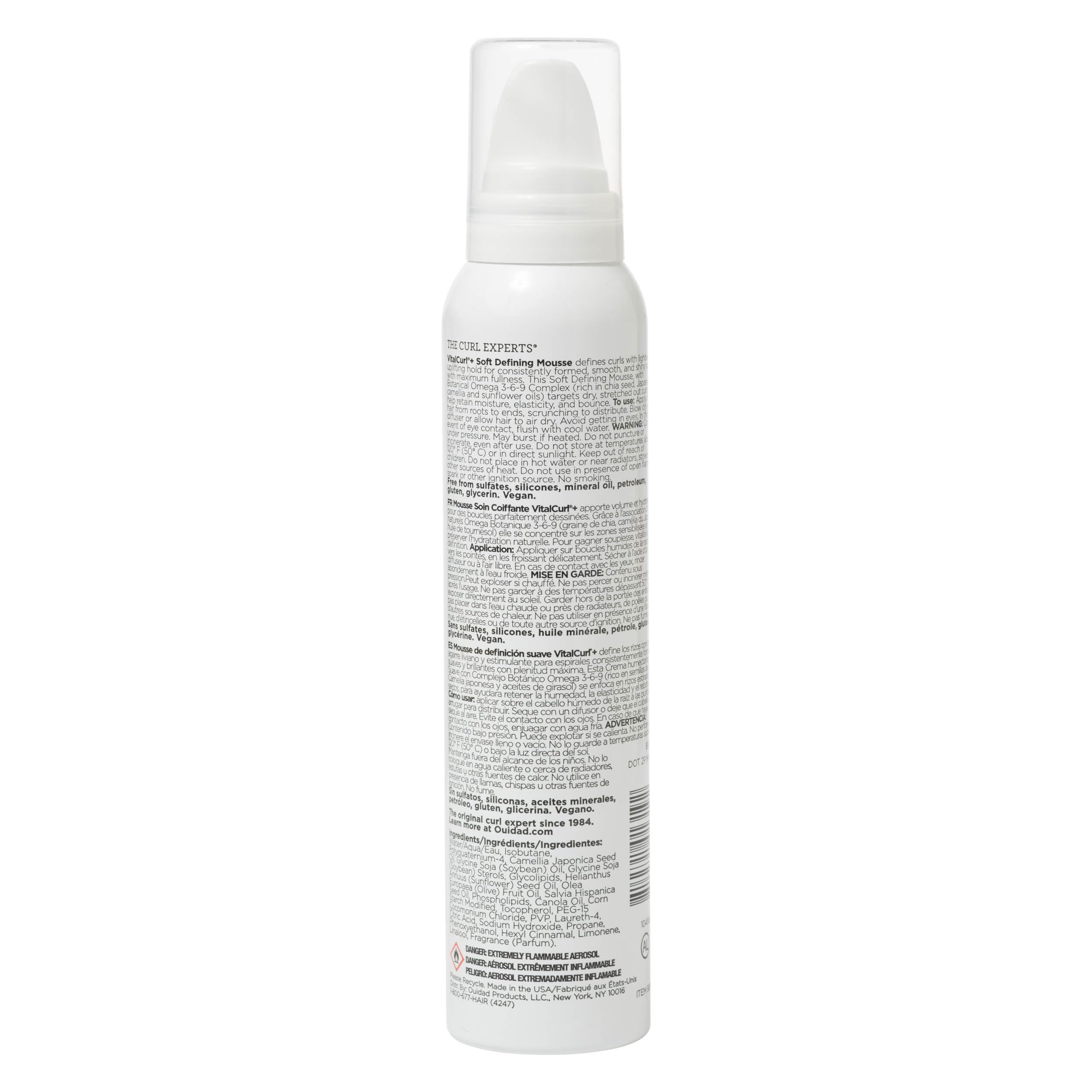Ouidad lightweight styling hair foam for curly hair texturized lather