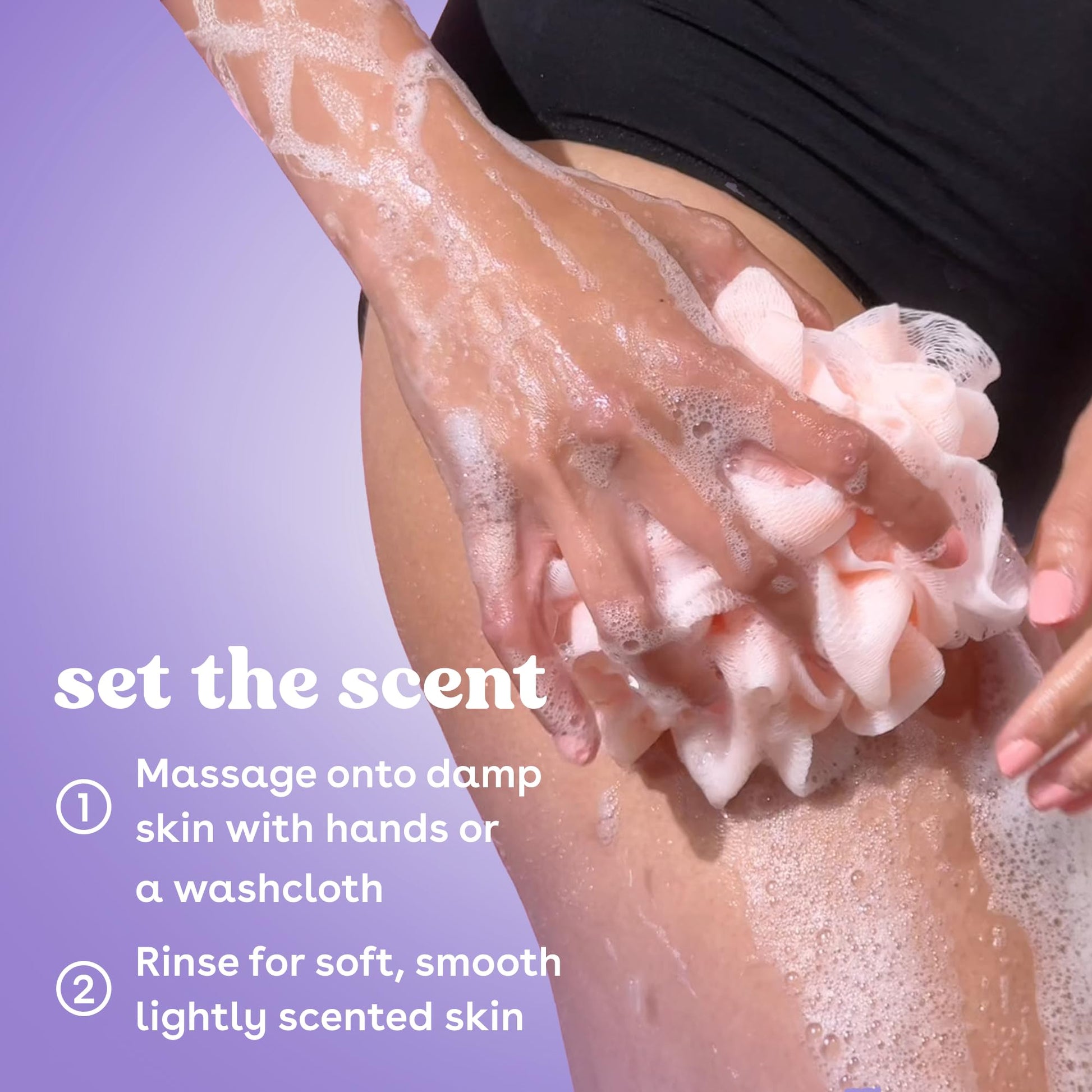 Top cap view of Eos Shea Better moisturizing body wash