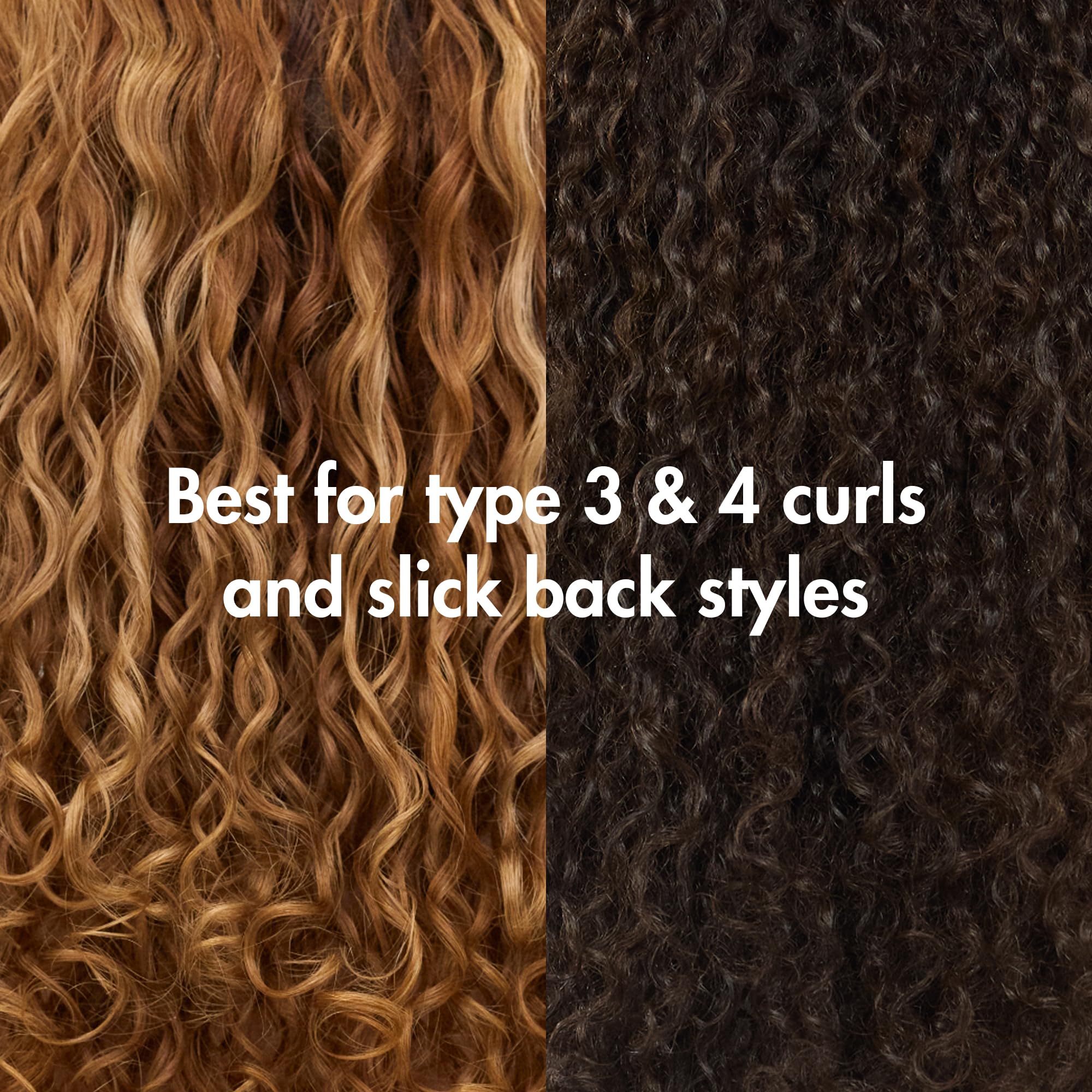 Umberto Giannini Curl Jelly Scrunching Gel packaging highlighting the medium hold anti frizz benefits.