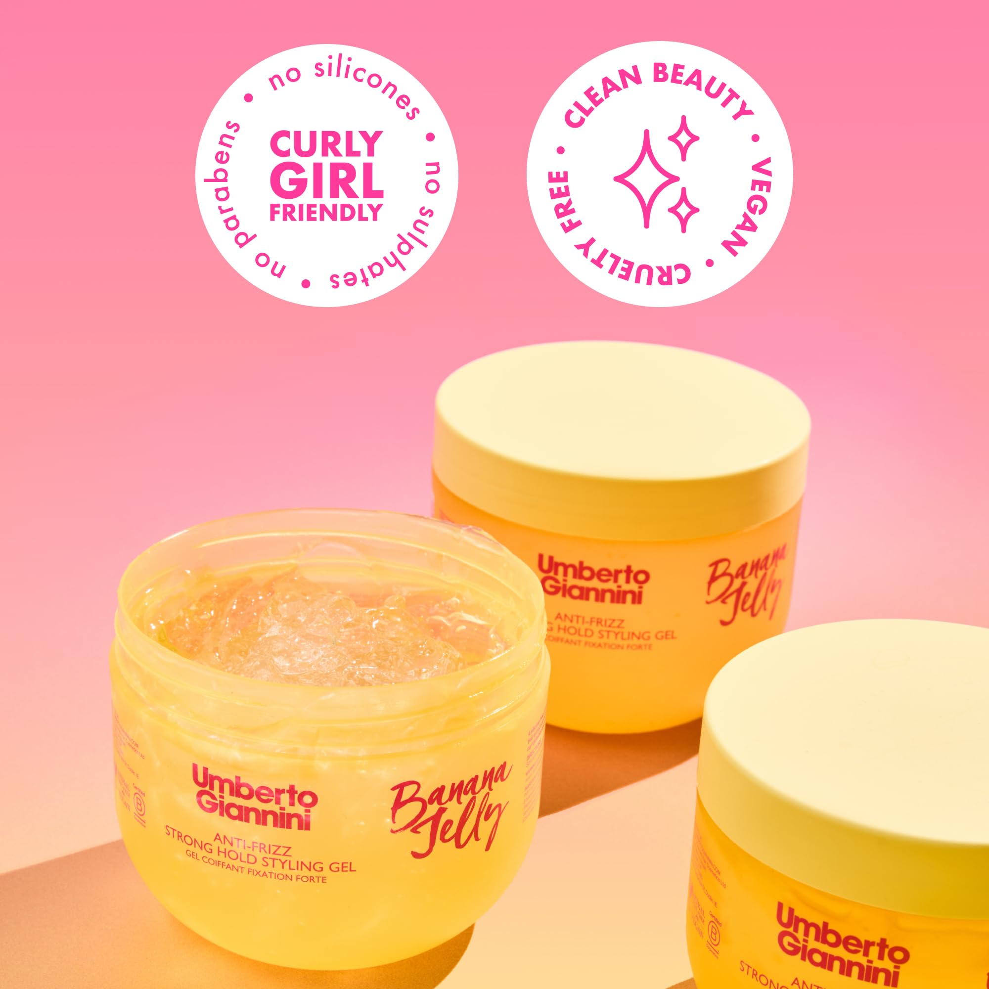 The two piece Umberto Giannini curl styling kit displayed together for a complete definition routine.