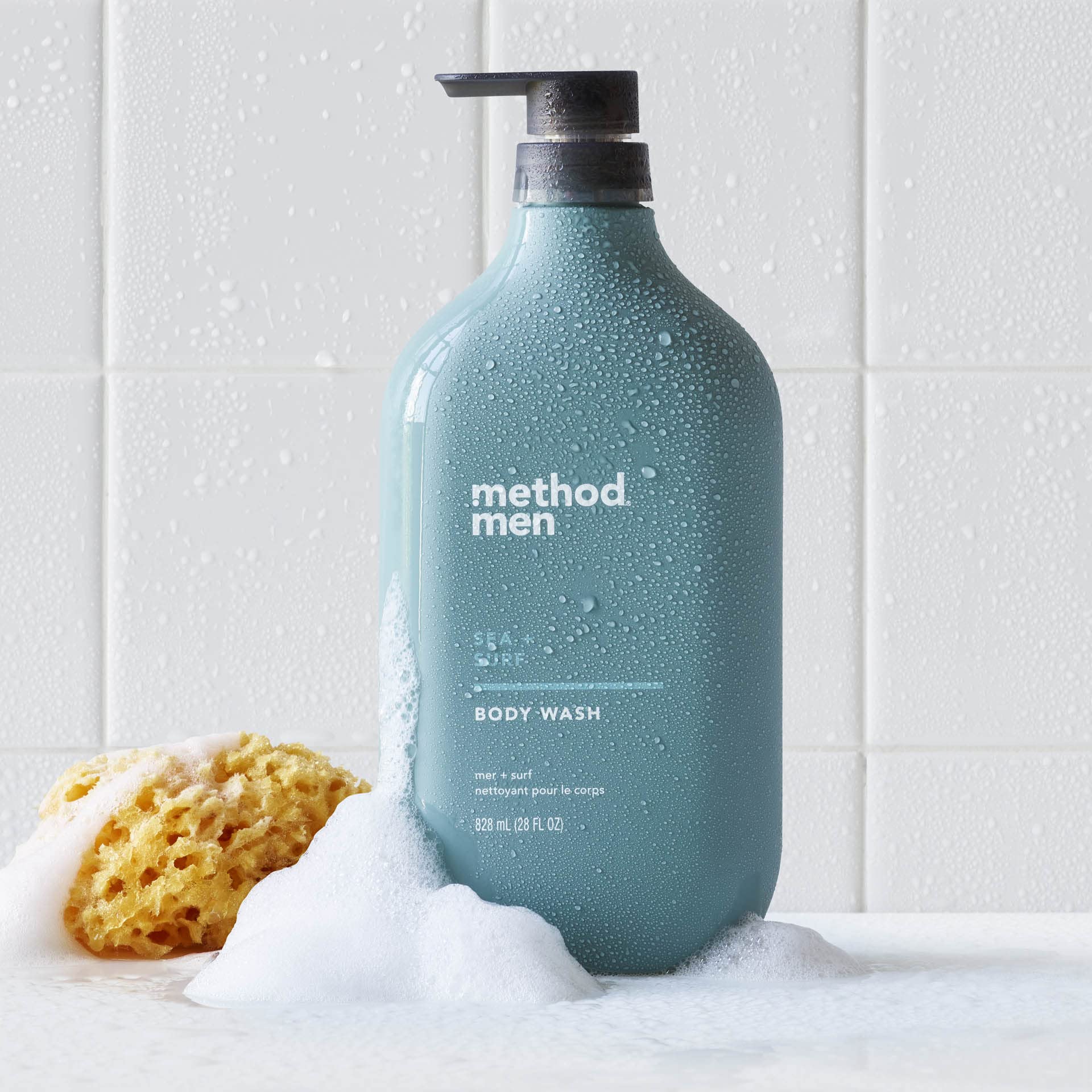 Method Men Sea and Surf body wash branding