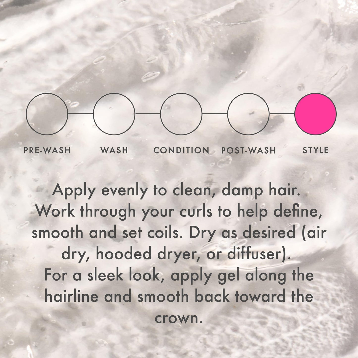 Back label of Umberto Giannini curl styling set displaying directions and cruelty free certification details.