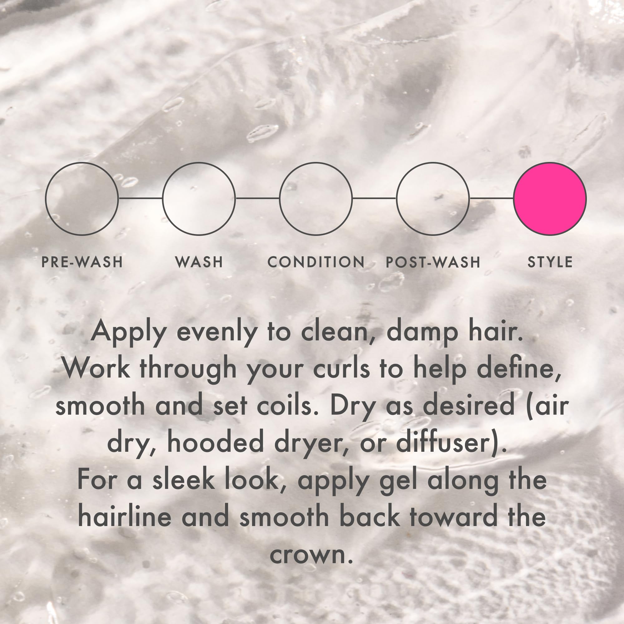 Back label of Umberto Giannini curl styling set displaying directions and cruelty free certification details.