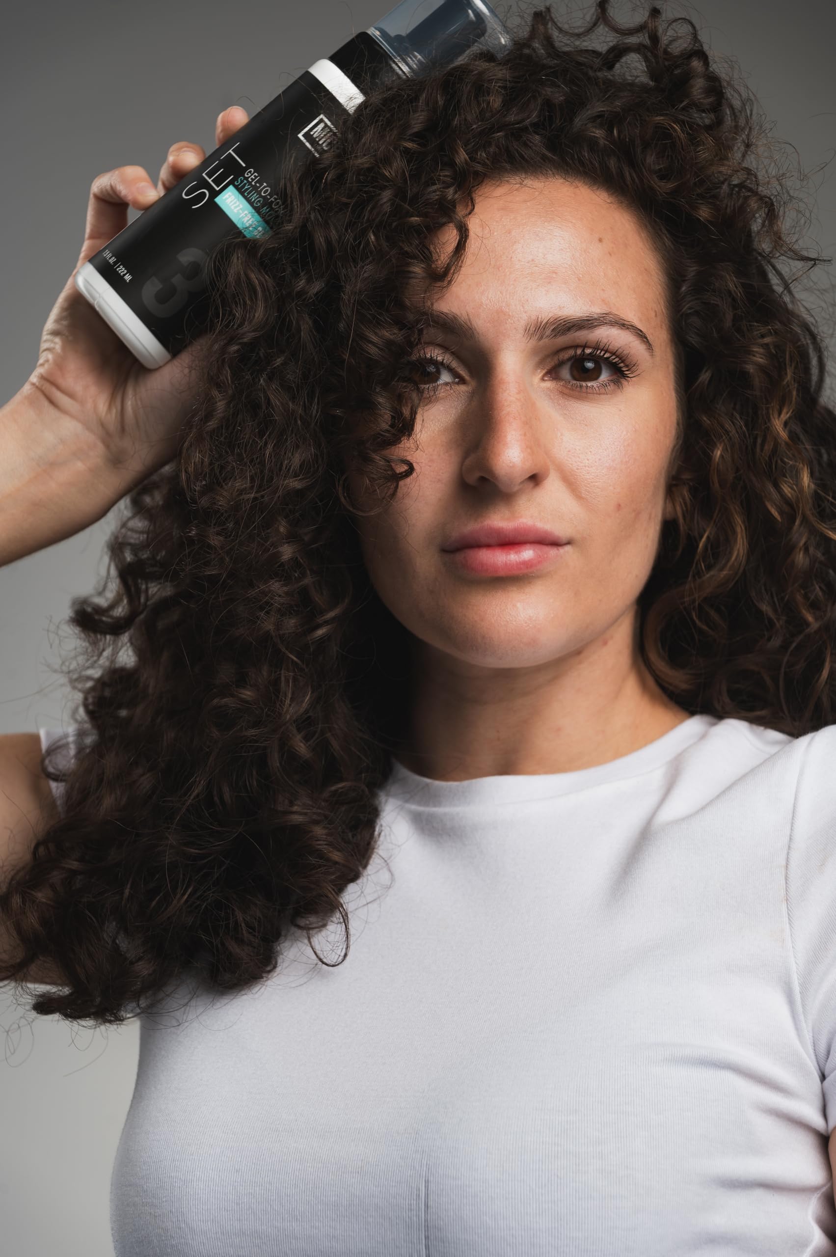 Authentic USA imported Miche Beauty hybrid gel to foam styler for curly hair.