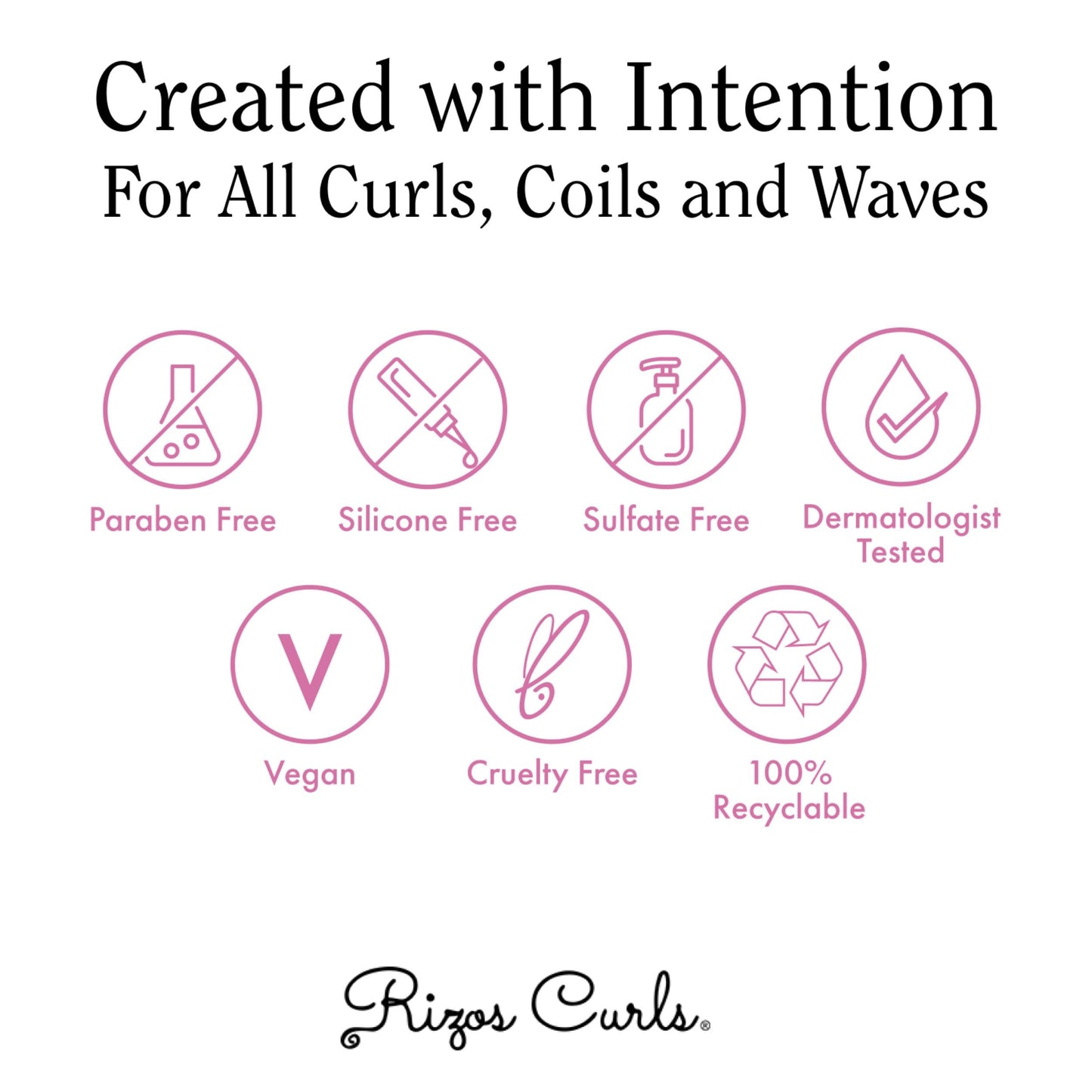 Rizos Curls Curl Defining Mousse imported anti frizz styling product close up