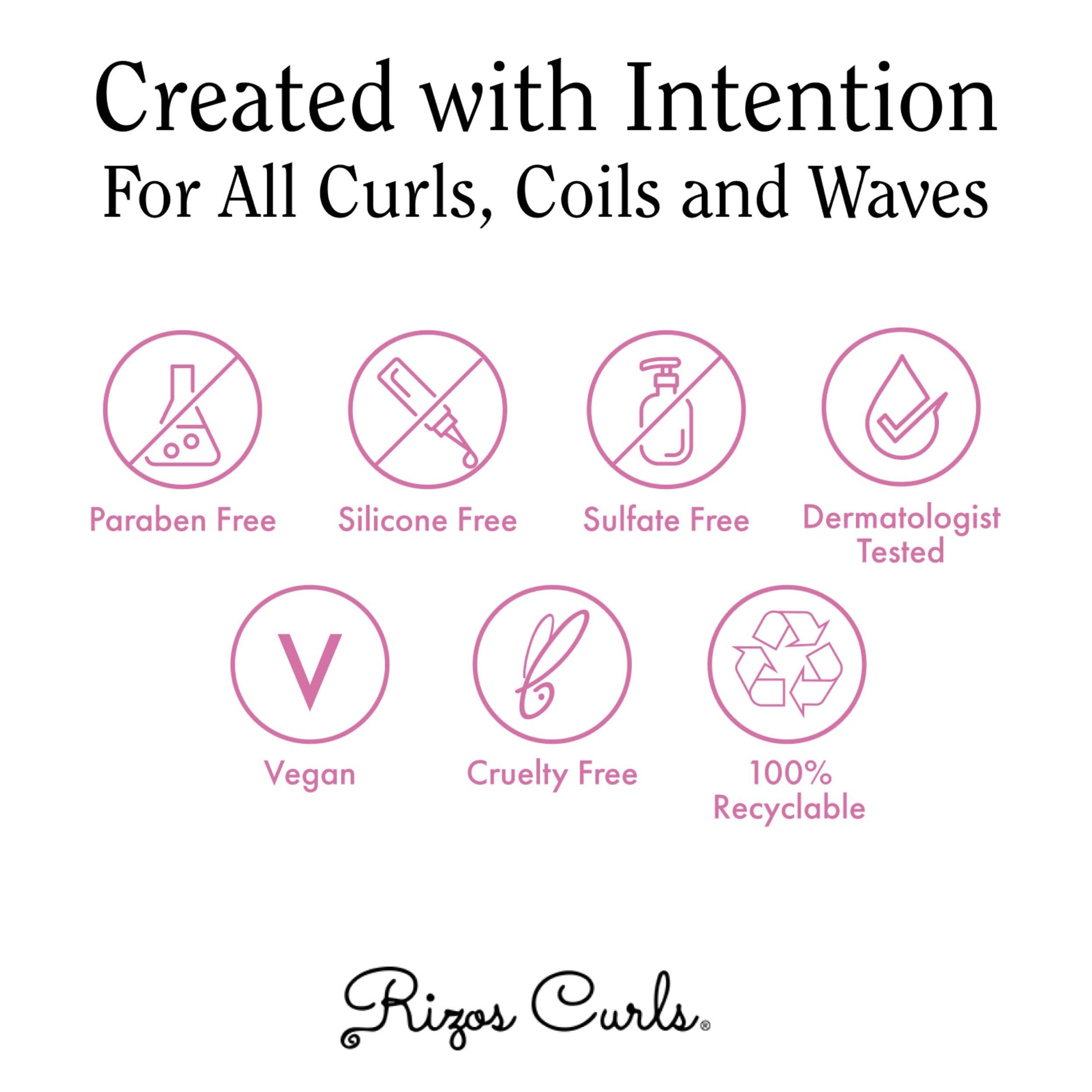 Rizos Curls Curl Defining Mousse imported anti frizz styling product close up