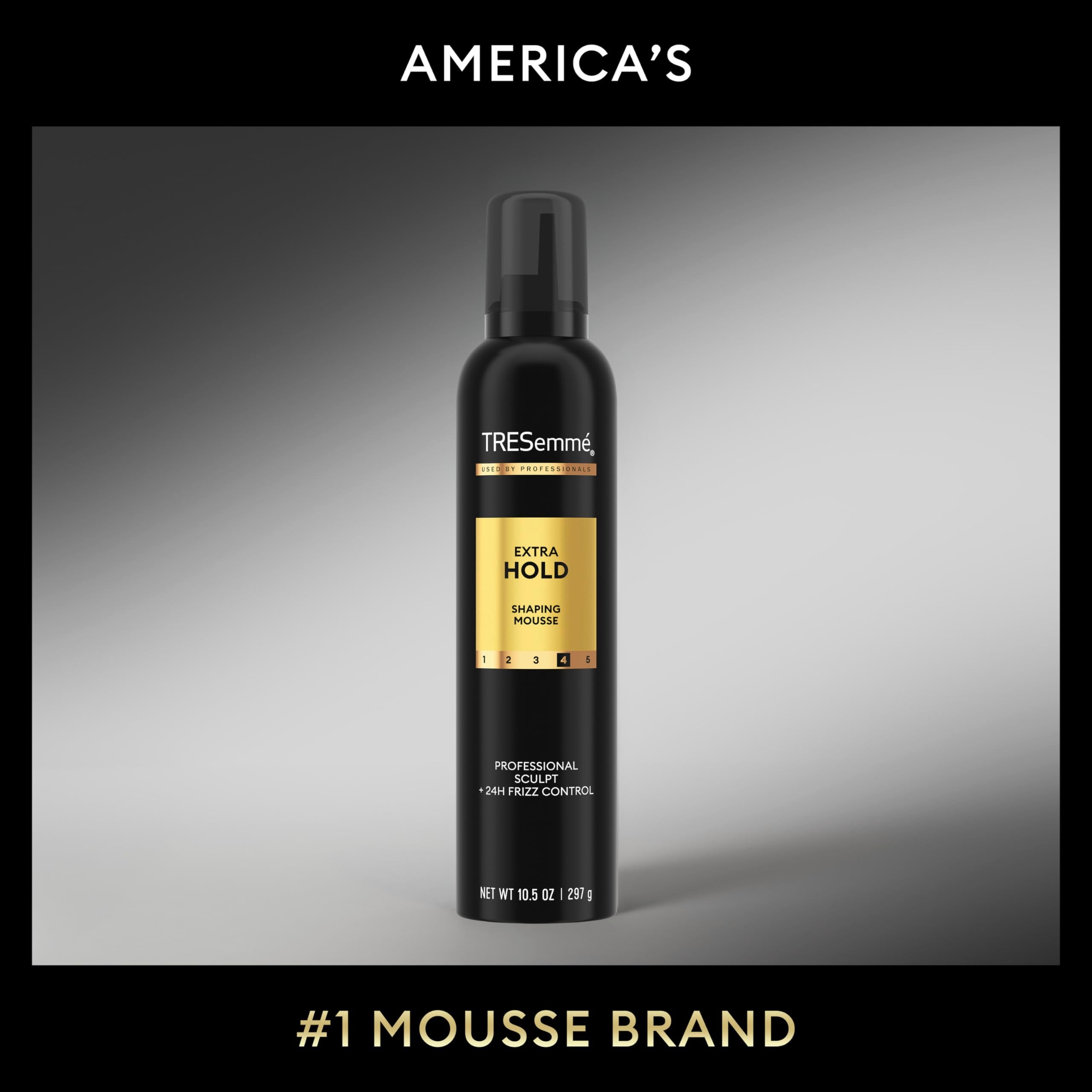 Authentic imported TRESemmÃ© alcohol free hair foam demonstrating moisture resistance properties