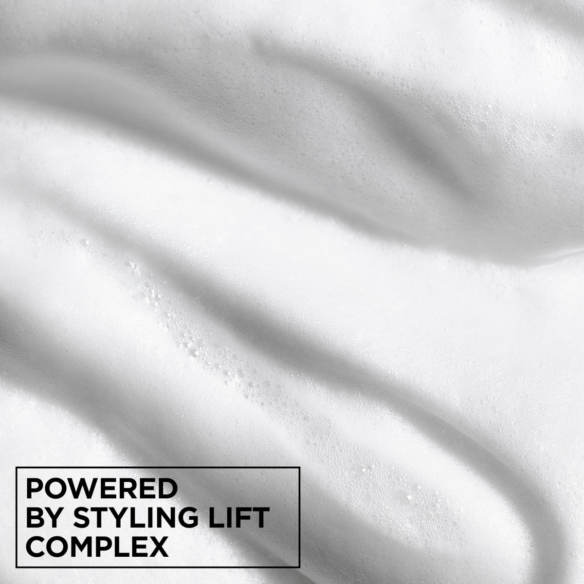 Garnier Fructis hair styling mousse showing the twenty four hour hold icon