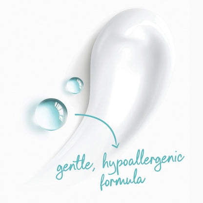 Brand logo and product name on Dove body wash bottle