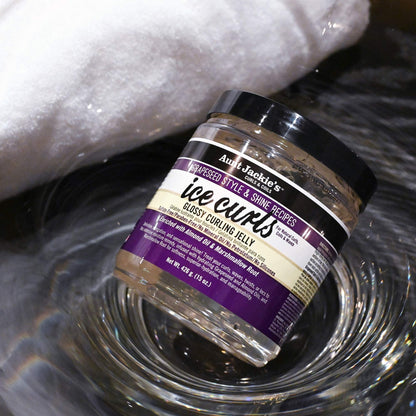 Aunt Jackie's Glossy Curling Jelly for defining 3a to 4c hair types
