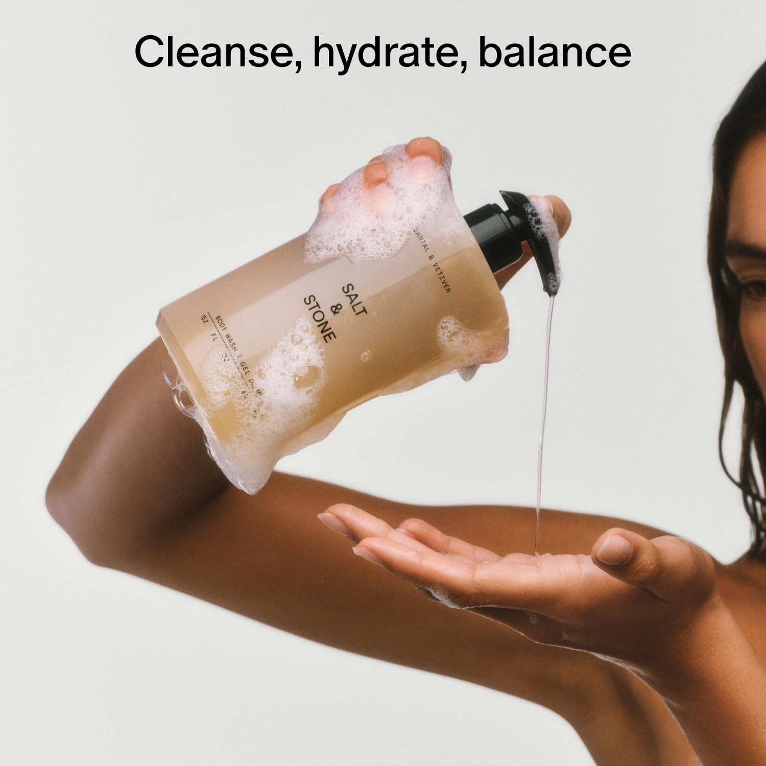 Salt And Stone body wash 15.2 fluid ounce packaging design
