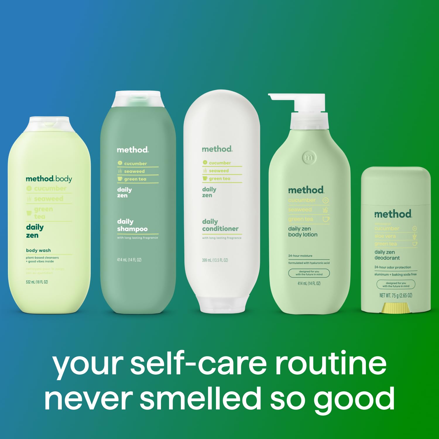 Close up of Method plant-based cleanser label