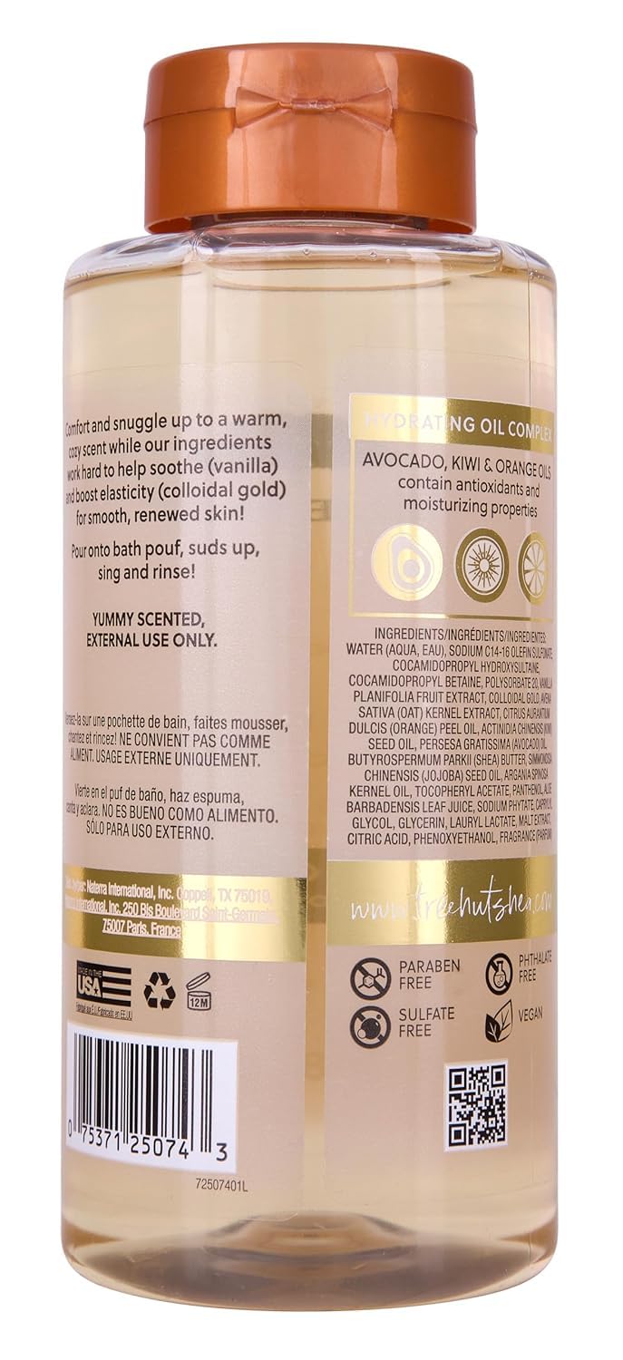 Tree Hut Vanilla body wash shea butter ingredients