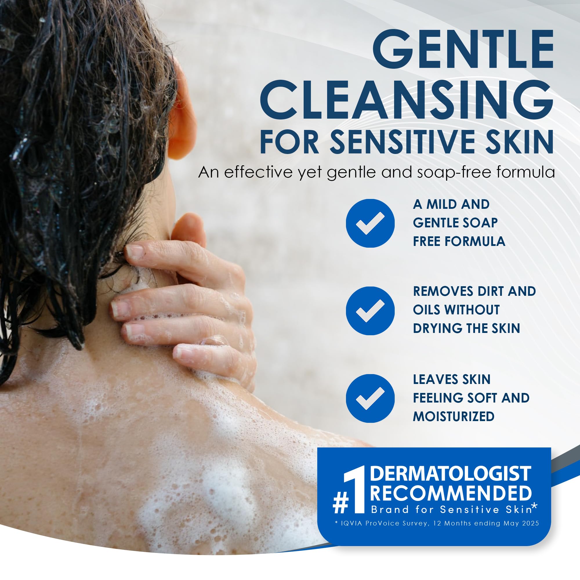 Vanicream Gentle Body Wash packaging sensitive skin benefits