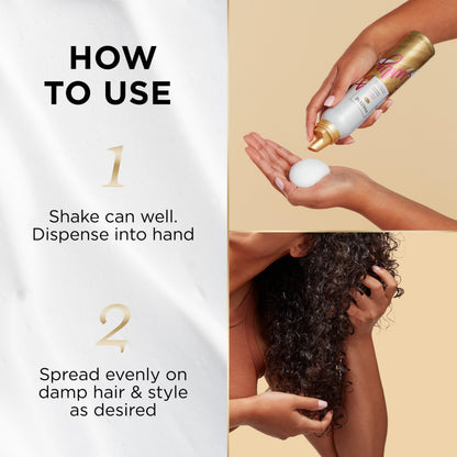 USA sourced Pantene pro v mousse for soft touchable curly hair