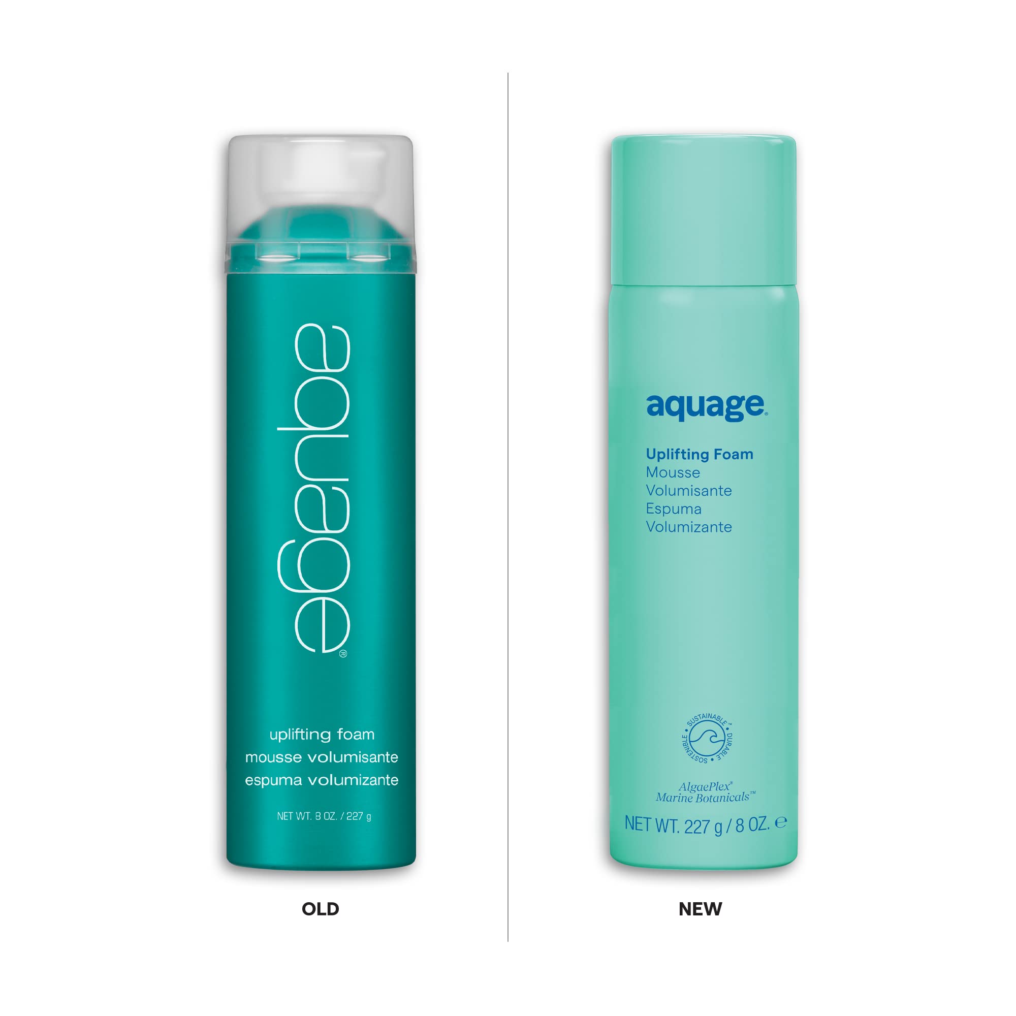 Aquage weightless volume building styling foam pinpoint nozzle detail for fine hair