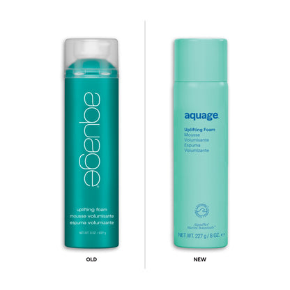 Aquage weightless volume building styling foam pinpoint nozzle detail for fine hair