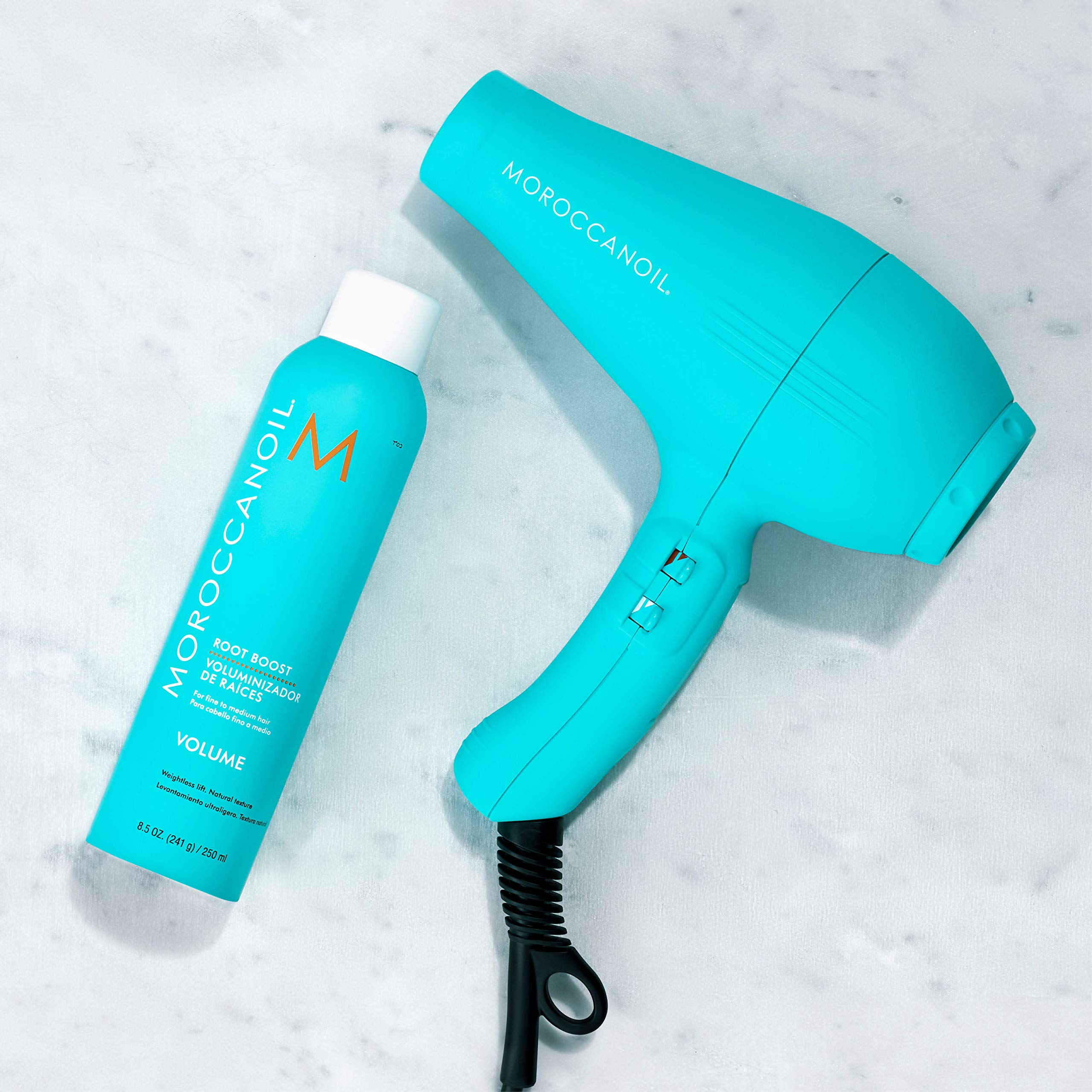 Argan oil infused root boost spray for fine hair texture