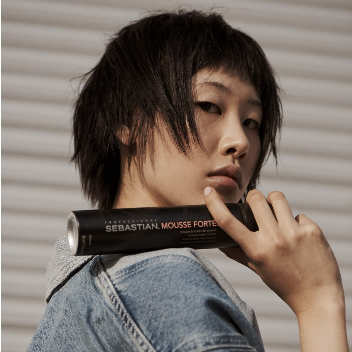Sebastian Professional premium salon hair mousse packaging back view