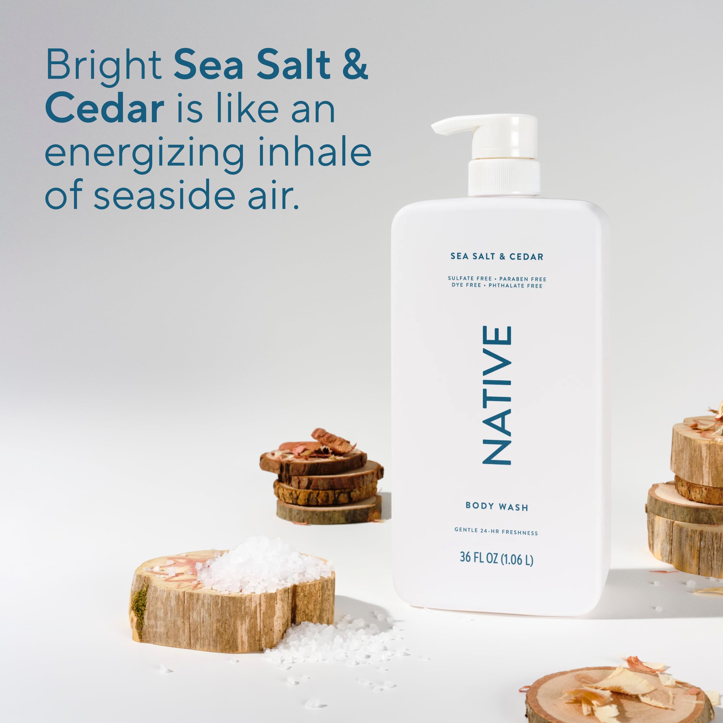 Native 36 fluid ounce body wash for women and men