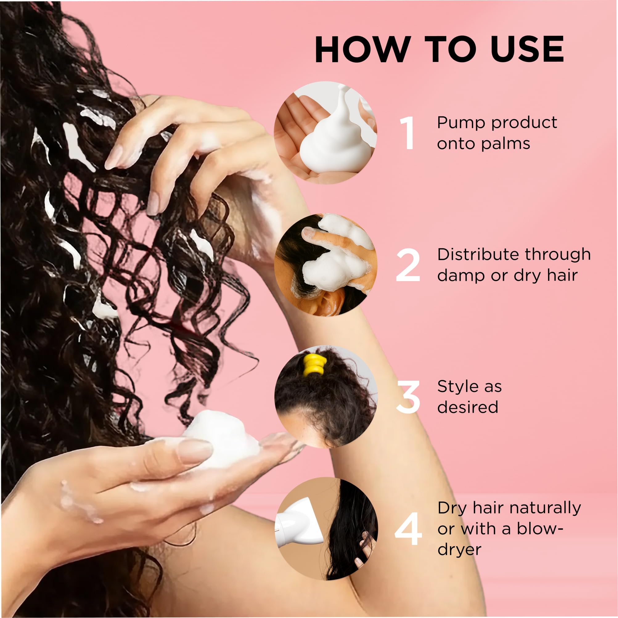 Close up of Style Factor mousse nozzle for curly hair