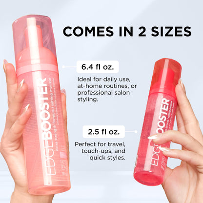 Side view of Style Factor Edge Booster 2.5 fluid ounce bottle