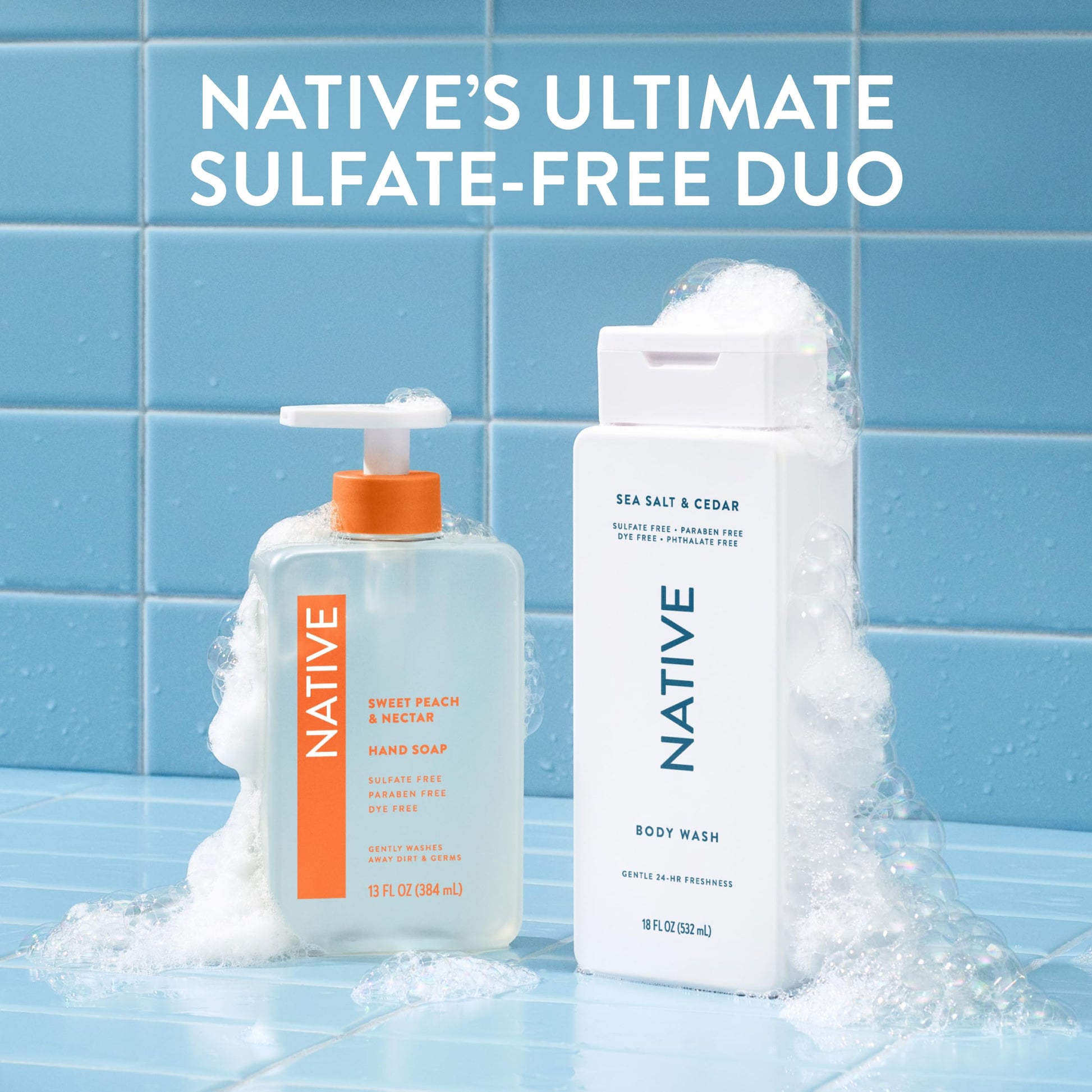 Native authentic USA imported body wash collection