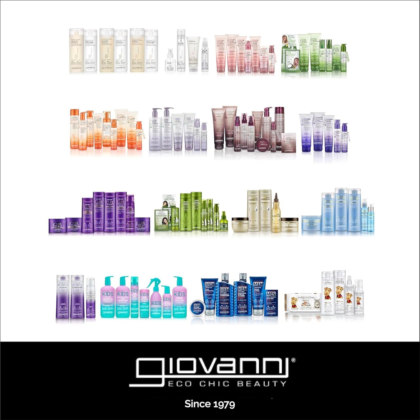 Side view of the 7 fluid ounce Giovanni hair mousse container highlighting its features.