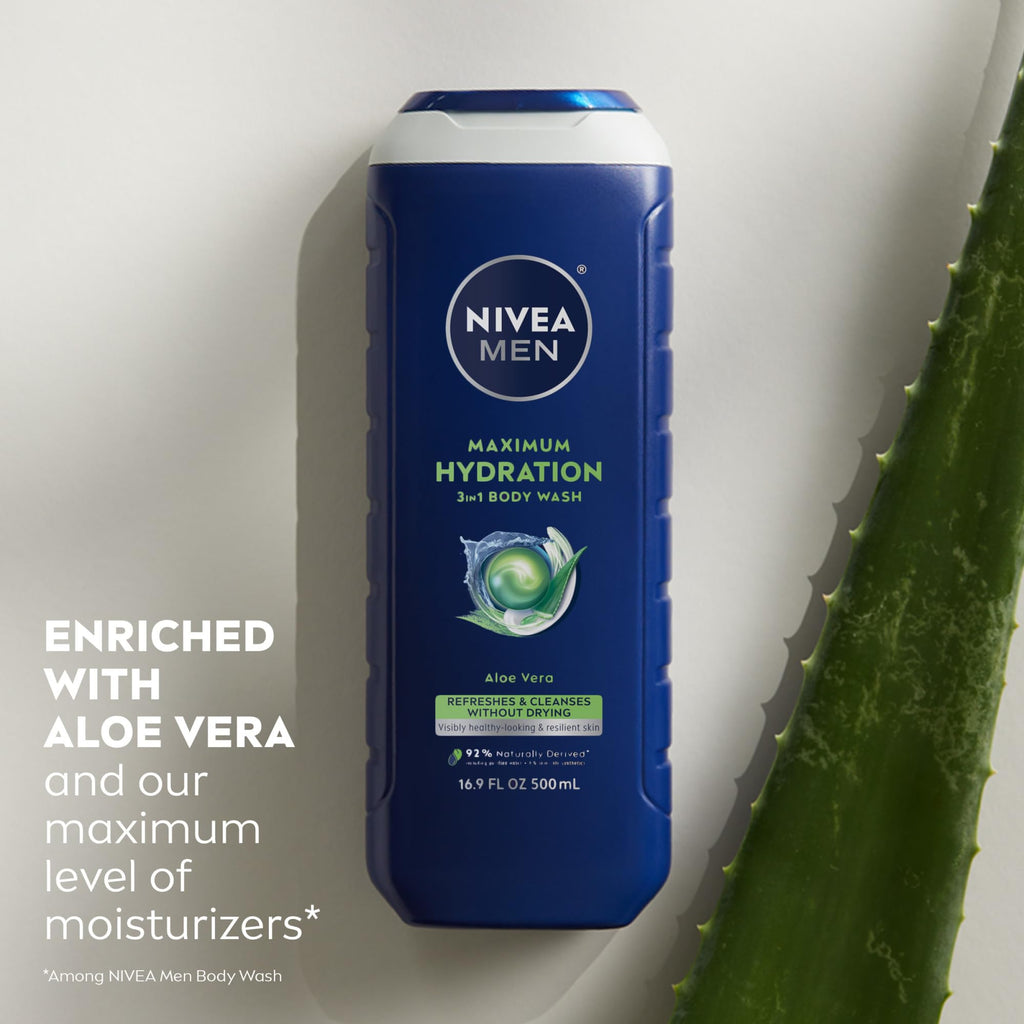 Nivea Men aloe vera body wash multipack arrangement