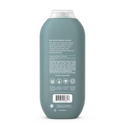 Method Men body wash plant-based formula label