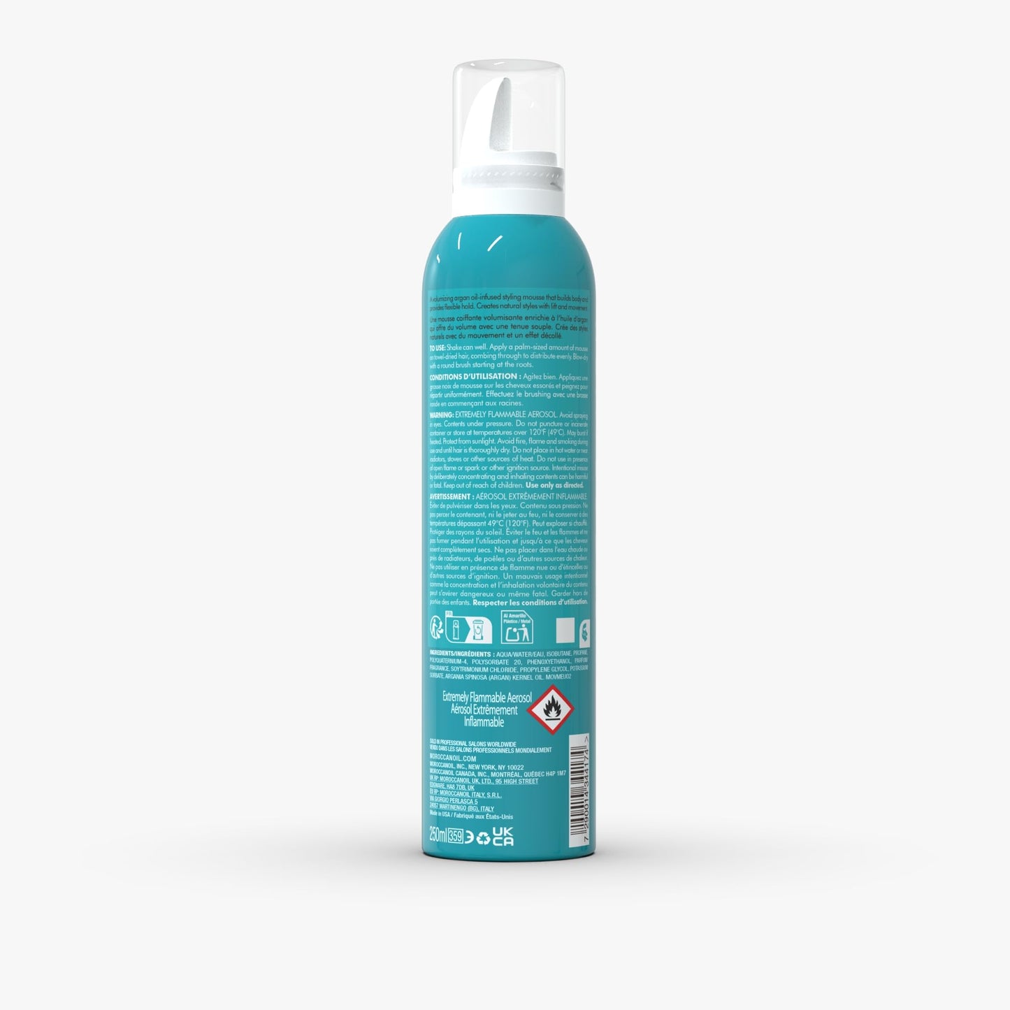 Moroccanoil flake free styling mousse for fine hair types