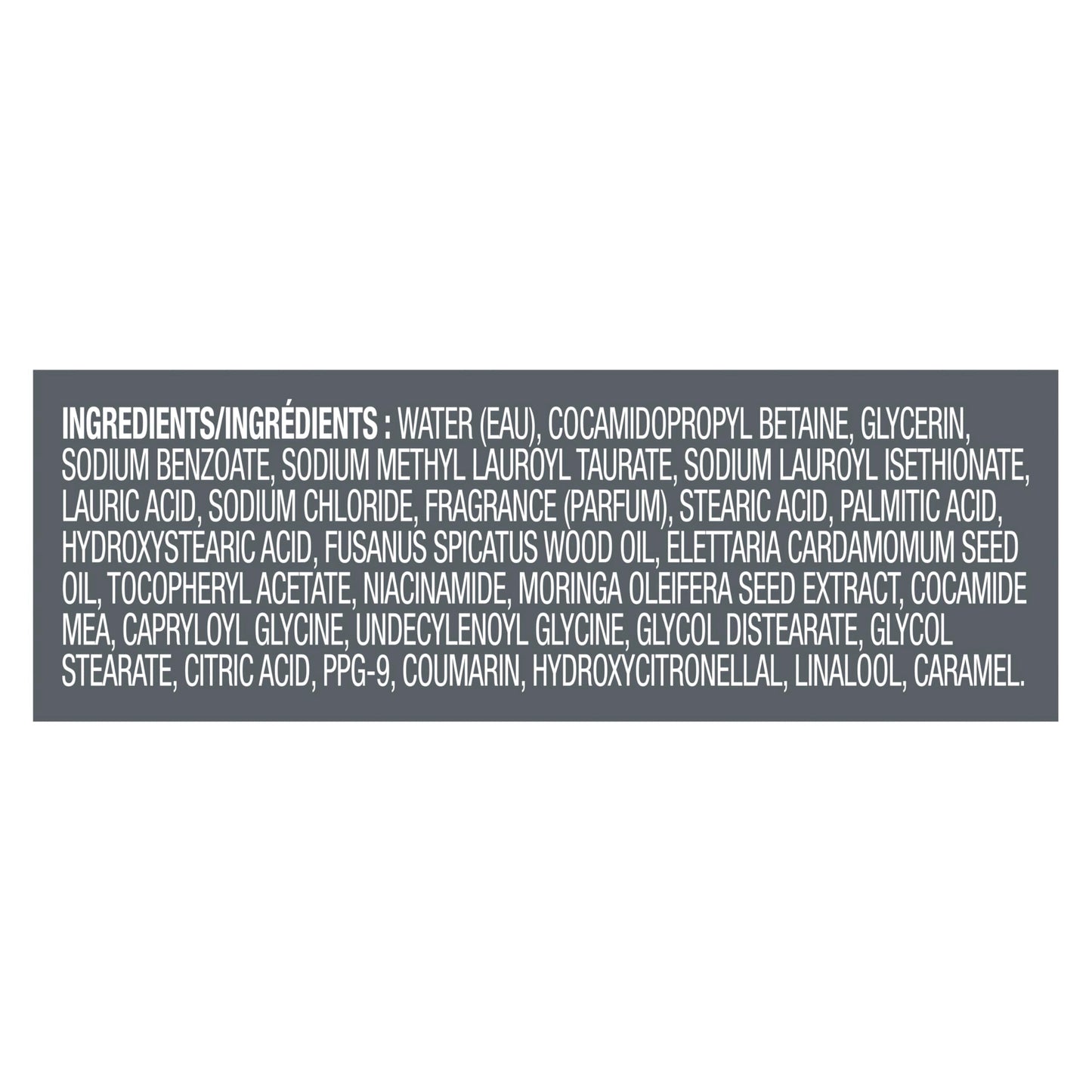 Natural essential oils ingredients graphic for Dove Men Plus Care