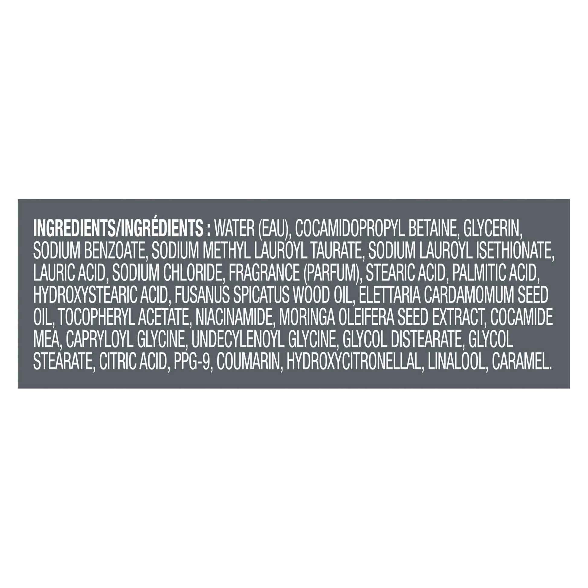 Natural essential oils ingredients graphic for Dove Men Plus Care