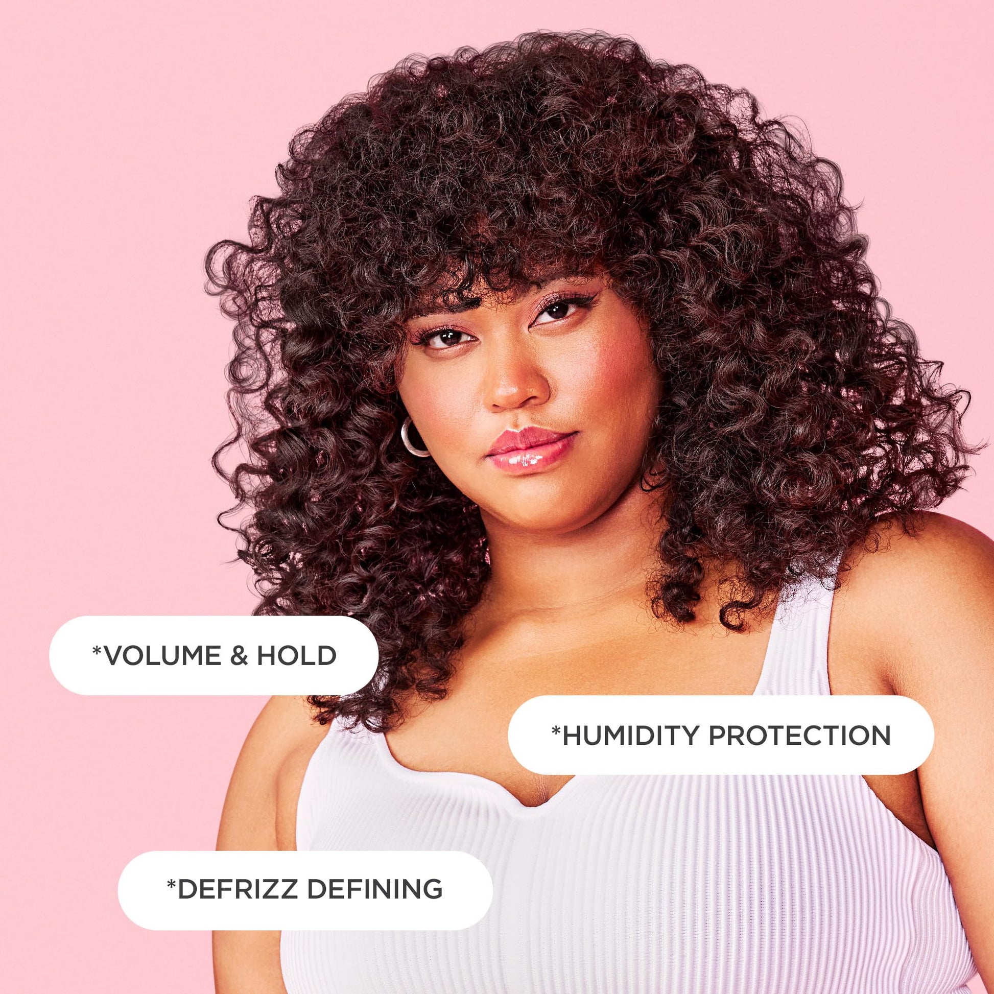 Back label of Cake Beauty curl defining mousse with ingredients and directions