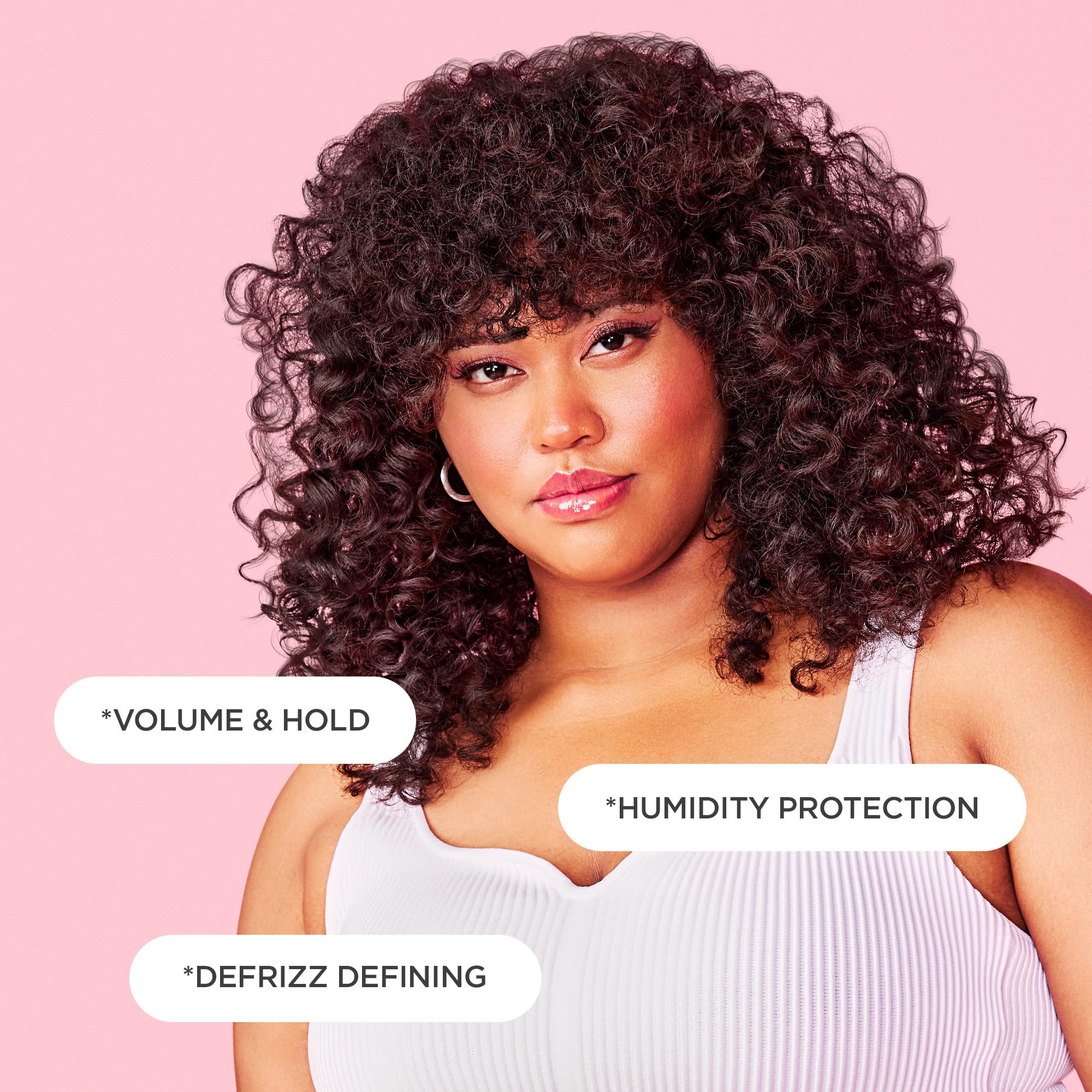 Back label of Cake Beauty curl defining mousse with ingredients and directions