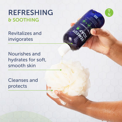 Natural tea tree oil shower gel cleanser texture