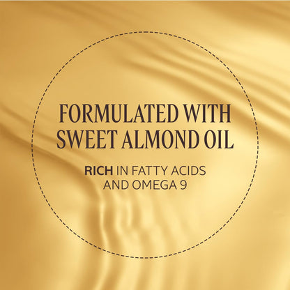 L'Occitane almond shower oil premium packaging flat lay