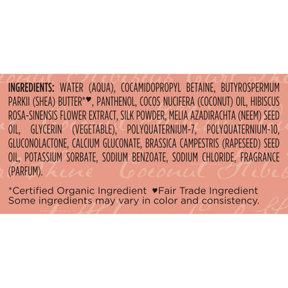SheaMoisture sulfate free and paraben free curl mousse bottle angle view