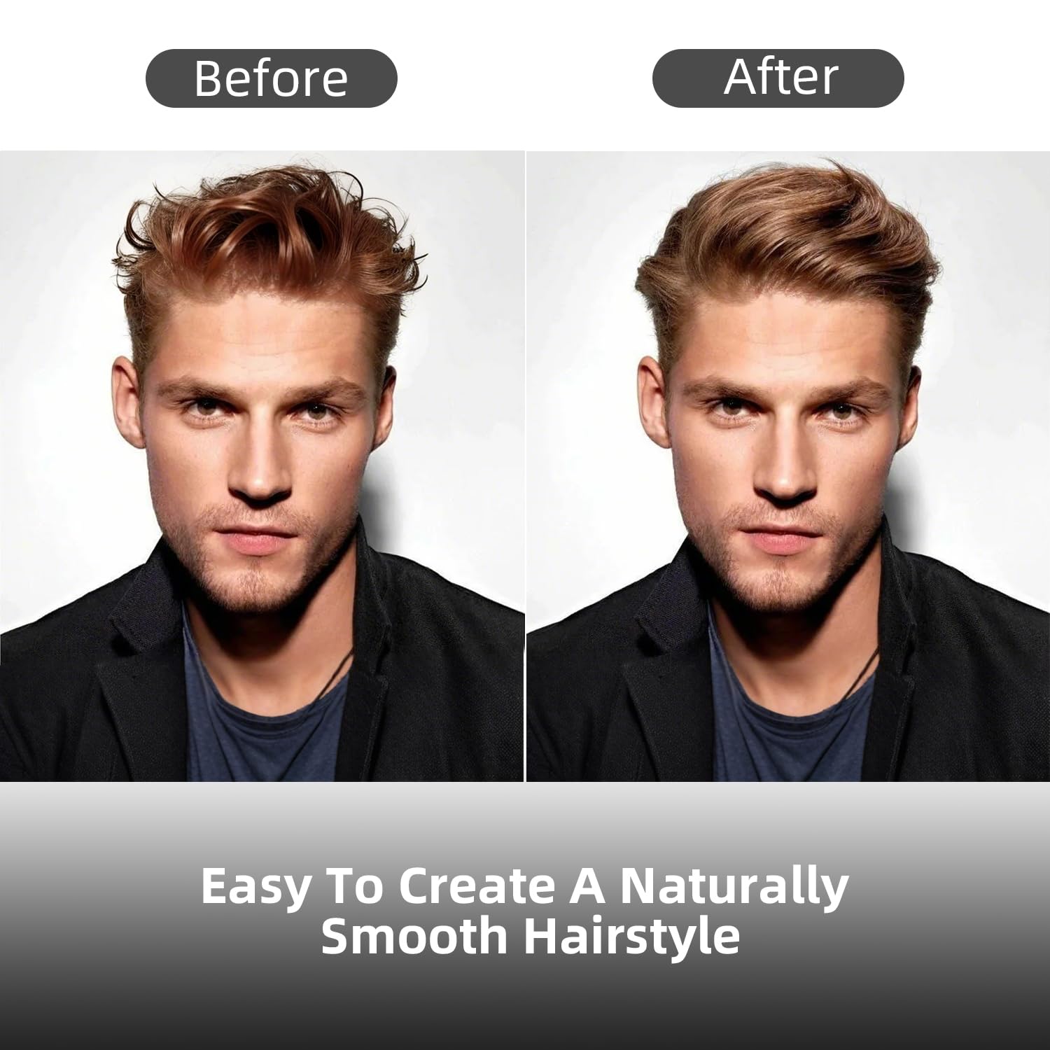Selthoo water based pomade packaging highlighting all day texturizing benefits