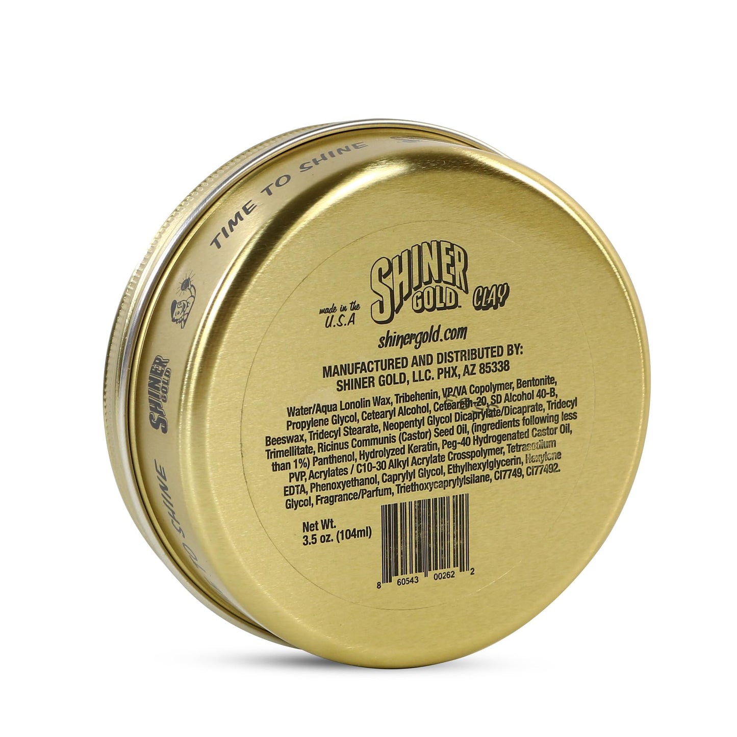 Authentic USA imported water based hair clay with strong hold and coconut scent overview