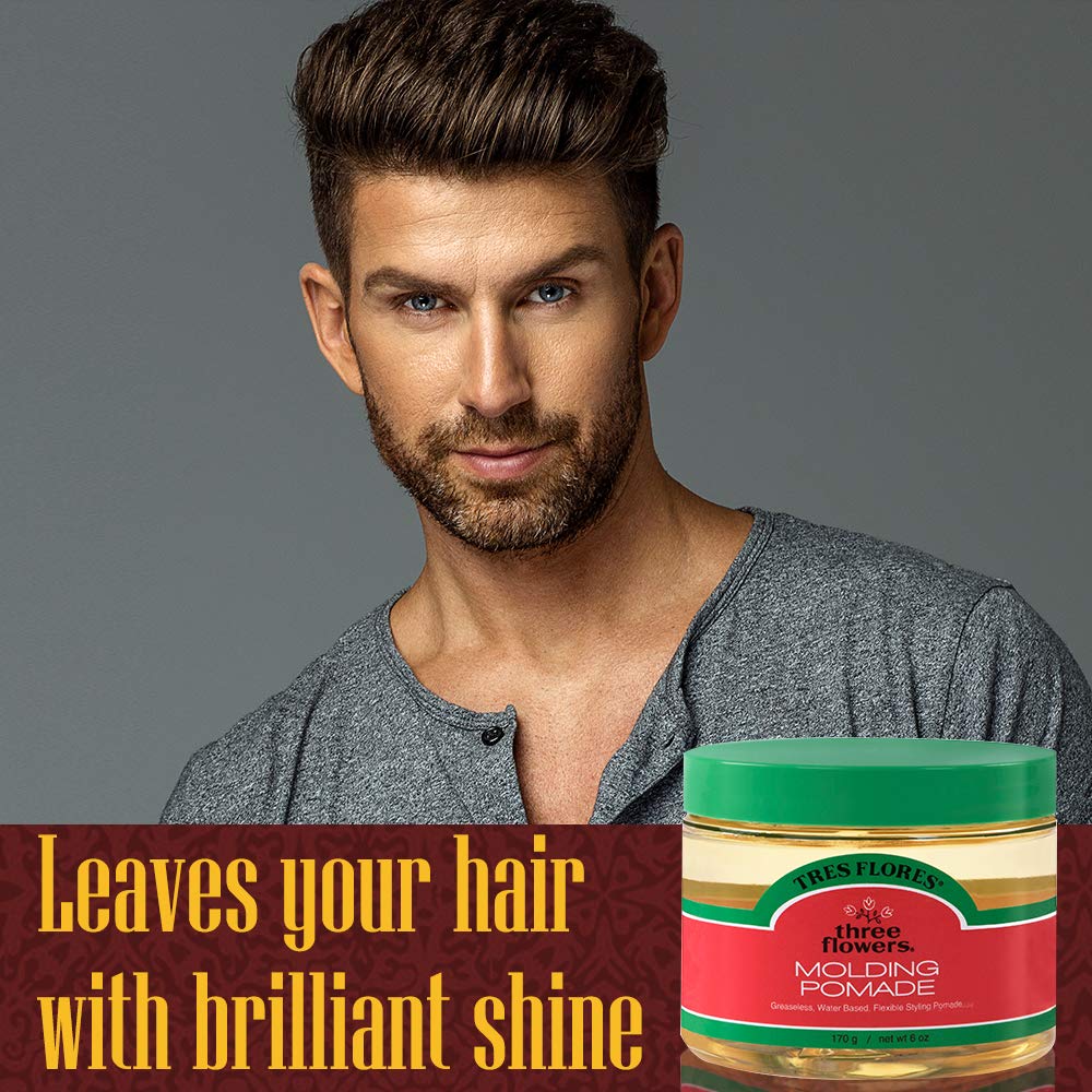 Three Flowers hair styling cream infused with natural plant extracts