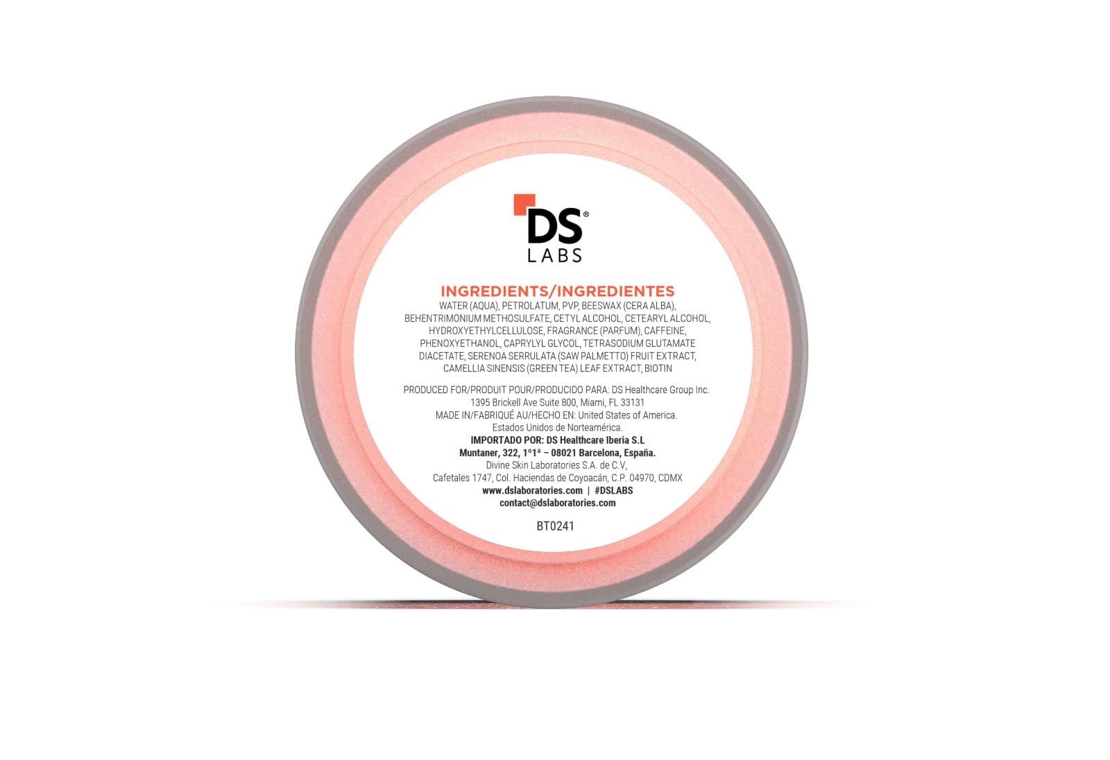 DS Labs Revita hair thickening styling cream container with matte finish text labels