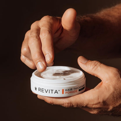 Dermatologist formulated Revita matte hair pomade for thinning and fine hair styling