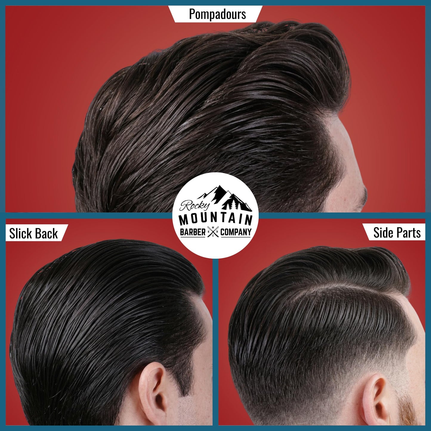 High shine classic men pomade for pompadour and slick back hair