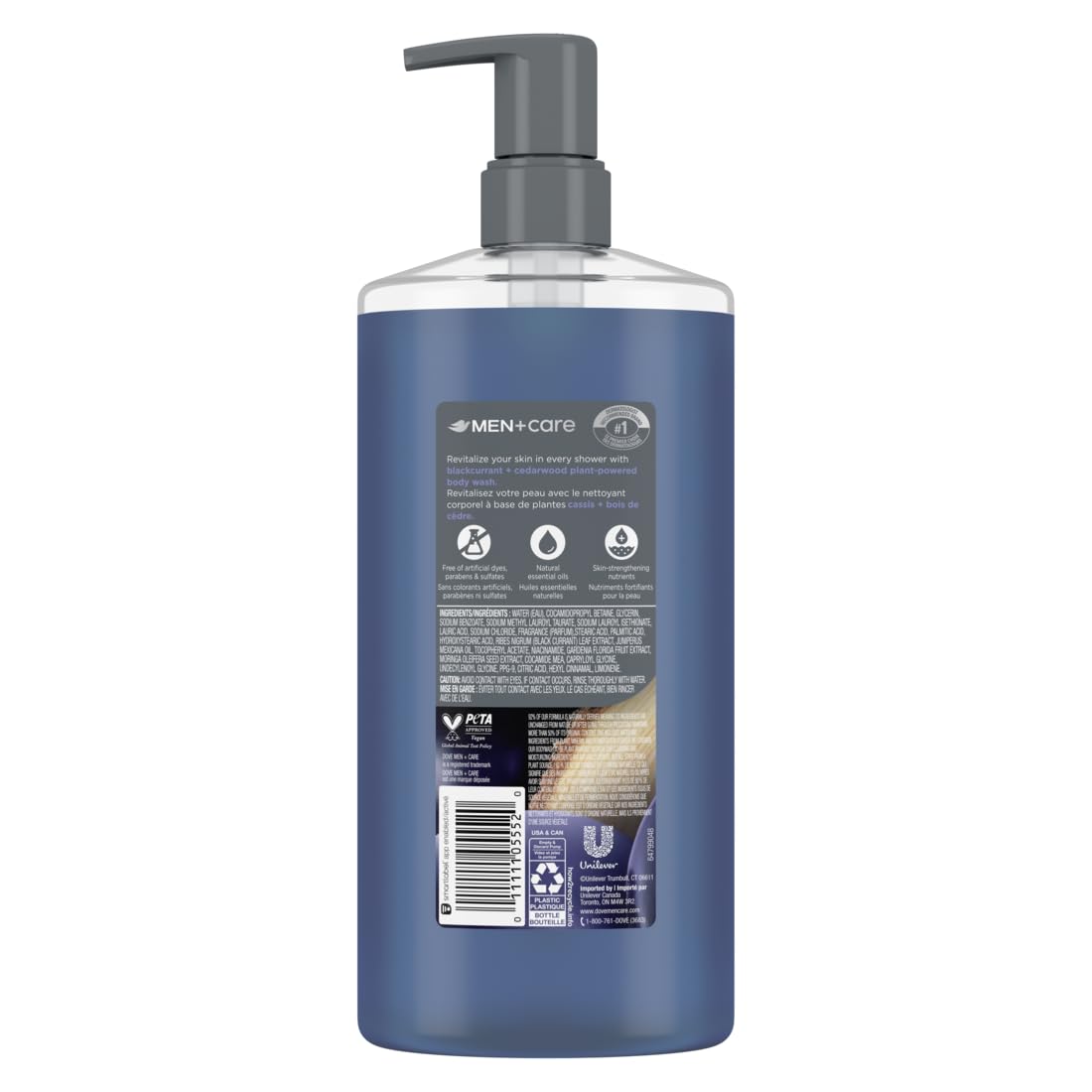 Dove Men Plus Care 26 Fluid Ounce bottle packaging