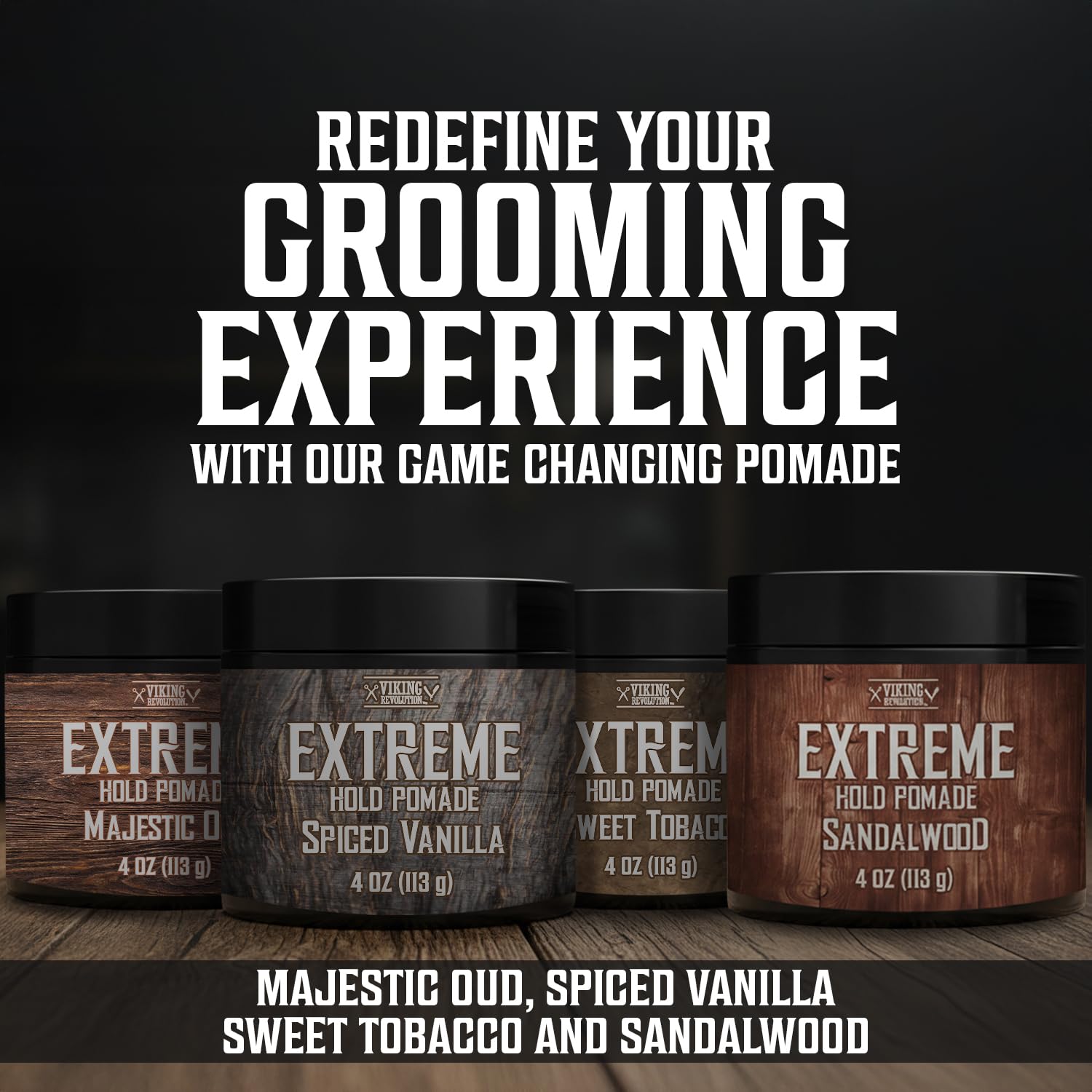 Viking Revolution premium pomade texture and water soluble gel