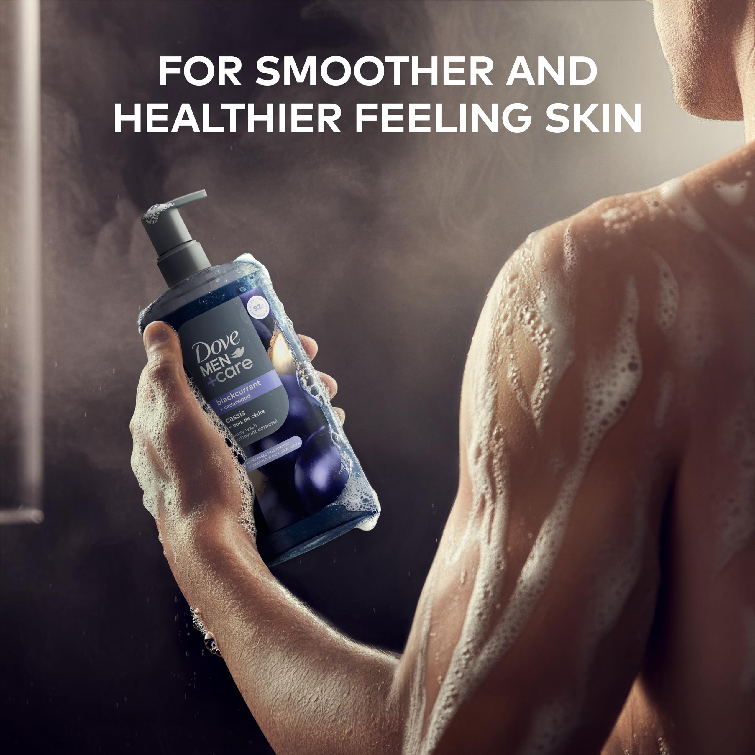 Texture of Dove Men Plus Care moisturizing body wash