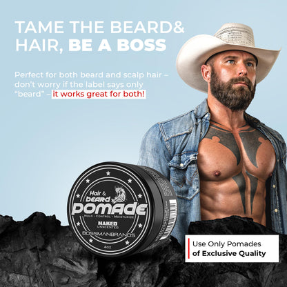 Premium imported American beard balm alternative pomade package for Indian men grooming