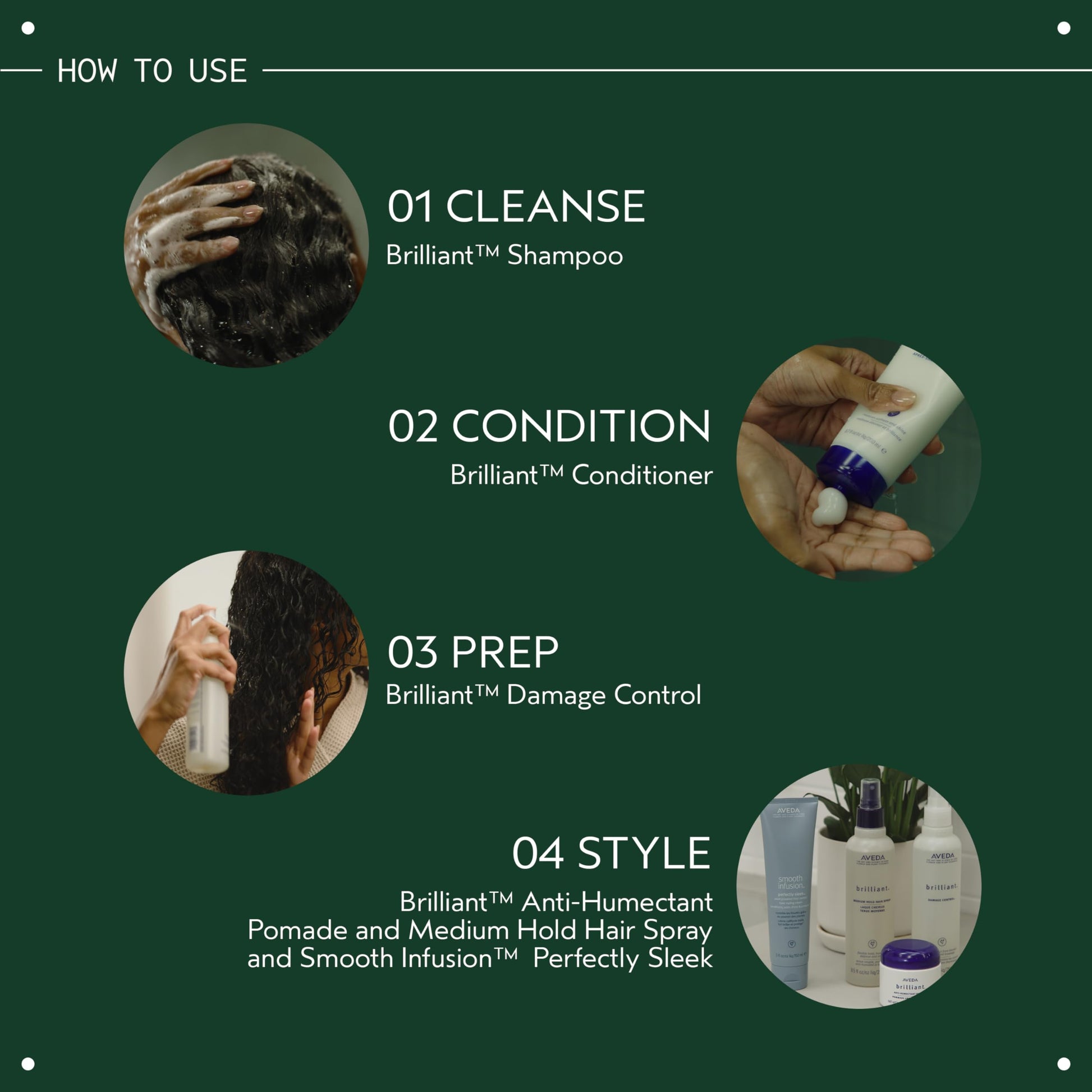 Top angle view of the opened Aveda premium hair styling pomade jar
