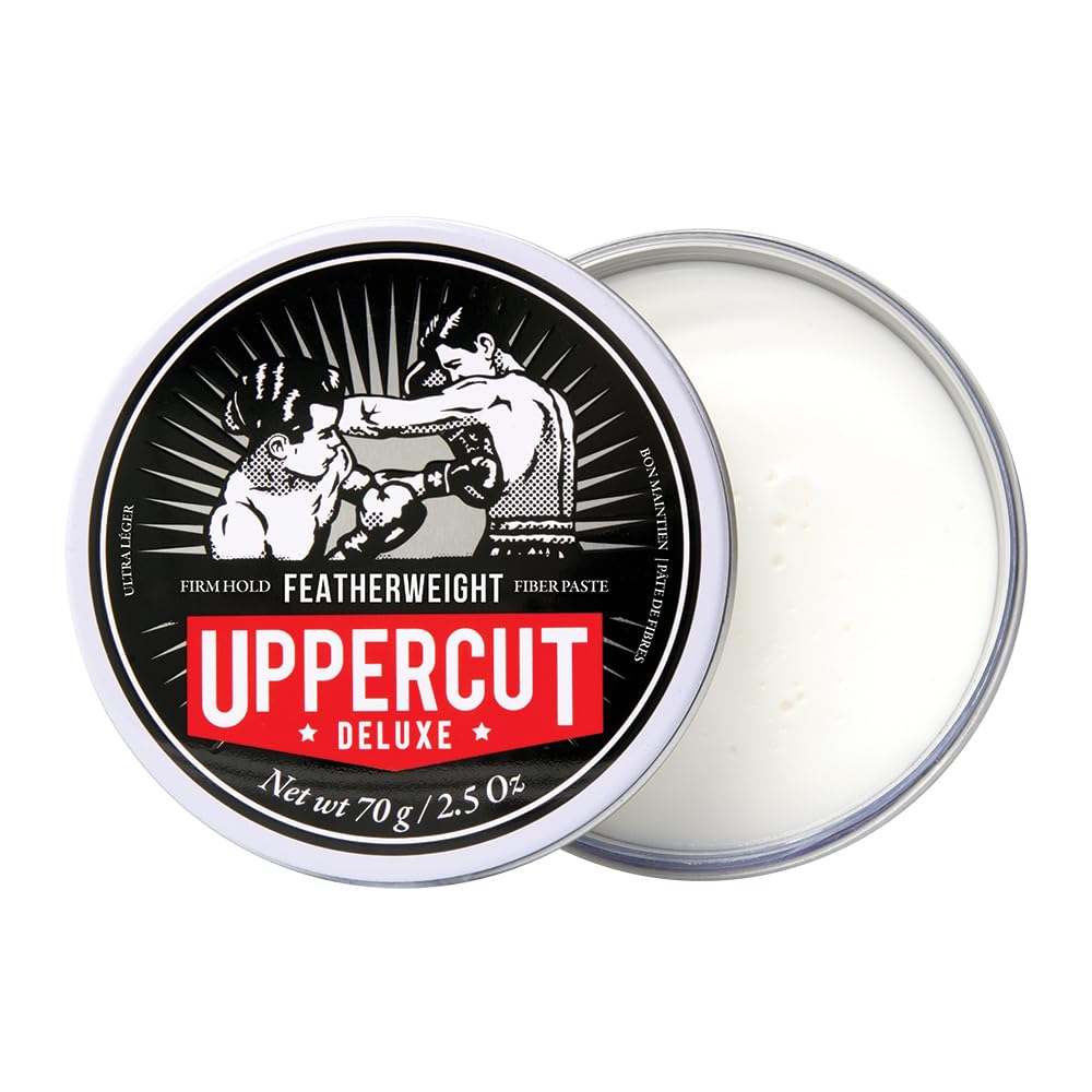 Water based Uppercut Deluxe Featherweight pomade firm hold grooming product for men
